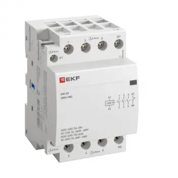 Контактор модульный КМ 25А 3NО+NC (3 мод.)