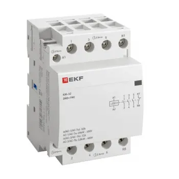 Контактор модульный КМ 32А 3NО+NC (3 мод.)