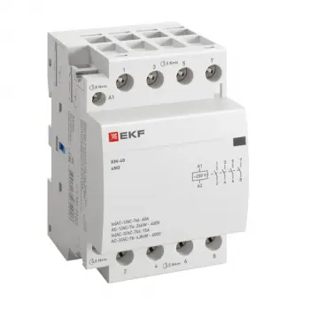 Контактор модульный КМ 40А 4NО (3 мод.)