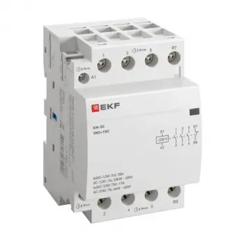 Контактор модульный КМ 50А 3NО+NC (3 мод.)