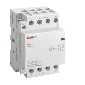 Контактор модульный КМ 63А 3NО+NC (3 мод.)
