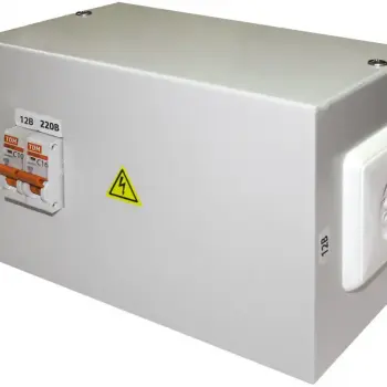 Ящик с понижающим трансформатором ЯТП 0,25 220/12В (2 авт.выкл.) IP31