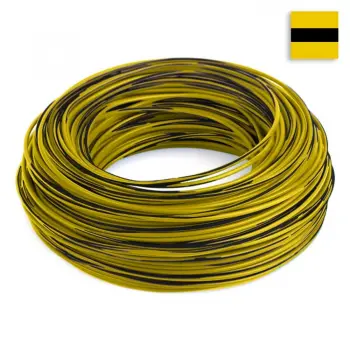 Провод ПВАМ-0,35 (чёрно-жёлтый)