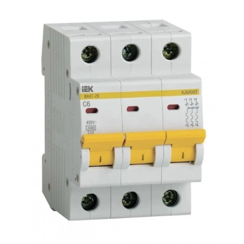 Авт. выкл. ВА47-29 3Р 6А C (4,5кА) IEK
