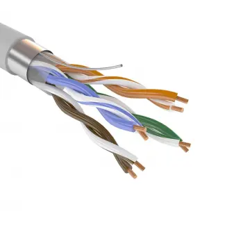 Кабель F/UTP Cat 5e 2х2х0,52 (PVC, серый)