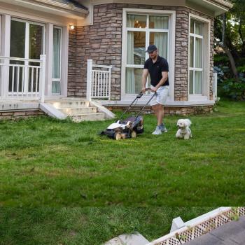 Аккумуляторная газонокосилка Litheli U20LM00-0U120 (1 Аккумулятор 4,0 А/ч)