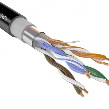 Кабель F/UTP Cat 5e 4х2х0,52 (PVC/PE, чёрный)