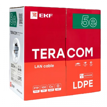Кабель F/UTP Cat 5e 4х2х0,45 (LDPE, чёрный)