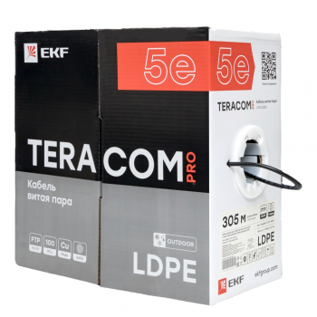 Кабель F/UTP Cat 5e 4х2х0,51 (LDPE, чёрный)