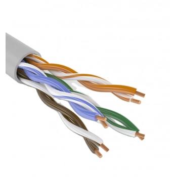 Кабель U/UTP Cat 5e 4х2х0,52 (PVC, серый)