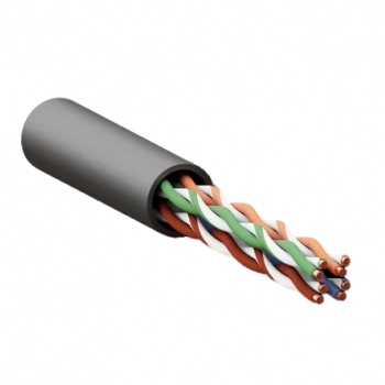 Кабель U/UTP Cat 5e 4х2х0,45 (LDPE, чёрный)