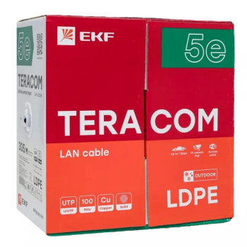 Кабель U/UTP Cat 5e 4х2х0,45 (LDPE, чёрный)