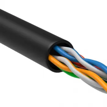 Кабель U/UTP Cat 5e 4х2х0,24AWG (LDPE, чёрный)