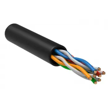 Кабель U/UTP Cat 5e 4х2х0,52 (PVC/PE, чёрный)