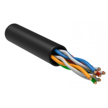 Кабель U/UTP Cat 5e 4х2х0,24AWG (LDPE, чёрный)