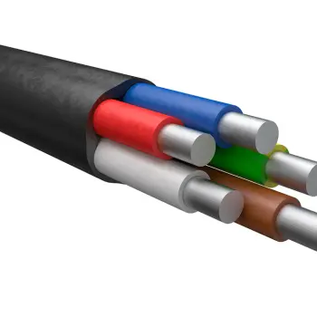Кабель АВВГ нг(А) 5х6,0 - 0,66 кВ (чёрный)