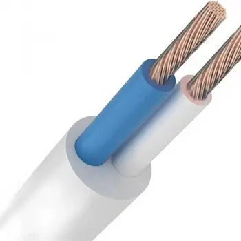 Провод ПВС 2х1,0 (белый)