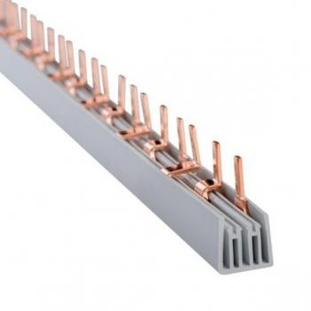 Шина соединительная тип PIN 3 полюса 63А( 54 модуля L = 1 метр )