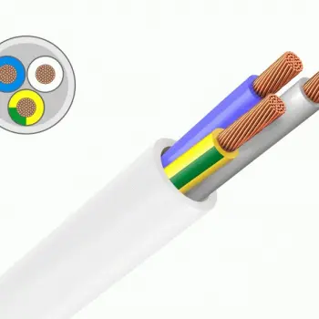 Провод ПВС 3х4,0 (белый)