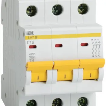 Автоматический выключатель Авт. выключ. ВА47-29 3Р 63А 4,5кА С IEK  фото 1