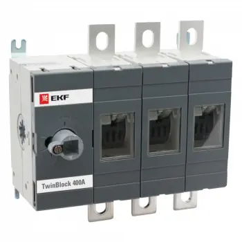 Рубильник 400A 3P без рукоятки управления TwinBlock
