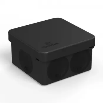 Коробка распределительная 60-0200-9005 для п/м 2х-компонентная безгалогенная (HF) 70х70х40 черная