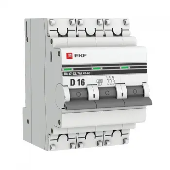 Авт. выкл. ВА 47-63 3P 16A D (4.5kA)