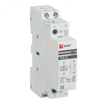 Контактор модульный КМ 20А NО+NC (1 мод.)