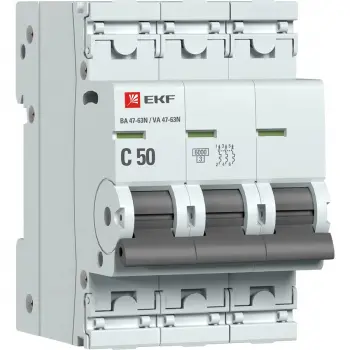Авт. выкл. ВА 47-63N 3P 50A C (6kA)