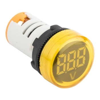 Индикатор значения напряжения ED16-22VD (жёлтый)
