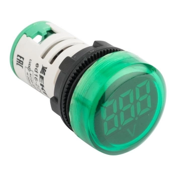 Индикатор значения напряжения ED16-22VD (зелёный)