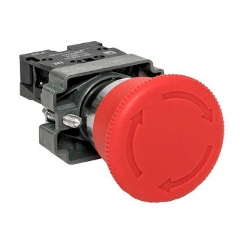 Кнопка-грибок поворотная  NC IP65 BS542 (красная)