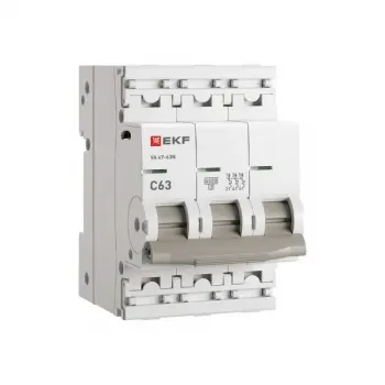 Авт. выкл. ВА 47-63N 3P 63A C (4.5kA)