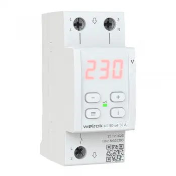Реле напряжения Welrok D2-50 red
