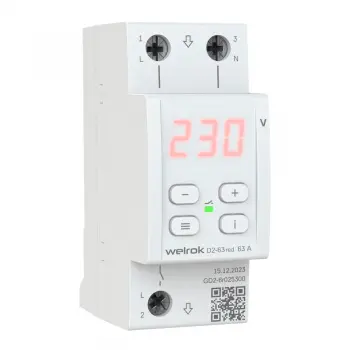 Реле напряжения Welrok D2-63 red