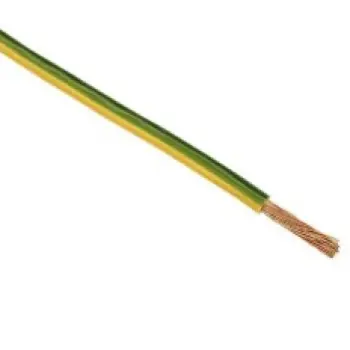 Провод ПуГВ-1х4 желто/зеленый ,  кратно бухте фото 1