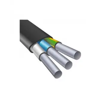 Кабель АВВГ-П 3х4,0 - 0,66 кВ (чёрный)
