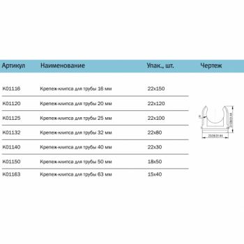 Крепёж-клипса d=16мм (РУВИНИЛ)  фото 3
