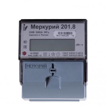 Счетчик Меркурий 201.8 купить - ООО «ПВС-ЭнергоПлюс» с электронным экраном
