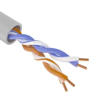 Кабель U/UTP Cat 5e 2х2х0,52 (PVC, серый)