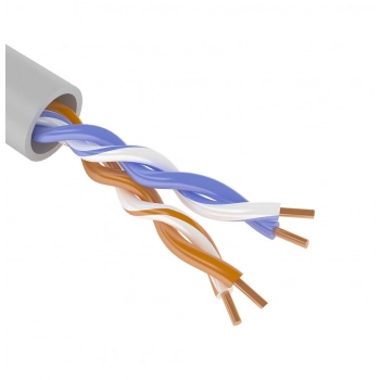 Кабель U/UTP Cat 5e 2х2х0,52 (PVC, серый)
