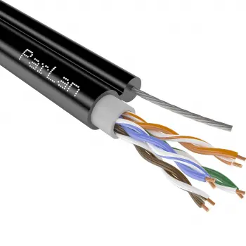 Кабель U/UTP Cat 5e 4х2х0,52 (PVC/PEtr, чёрный)