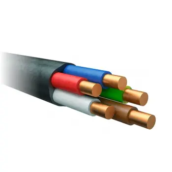 Кабель ВВГ 5х4,0 - 0.66 кВ (чёрный)
