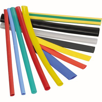Термоусаживаемая трубка ТУТ 12/6 набор: 7 цветов по 3шт. 100 мм