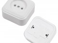 Розетка 1-местная RA16-13-Белая 16А, IP20 без заземлениея
