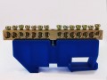 Шина нулевая 6х9мм 14/1 DIN-изолятор 14 групп синий