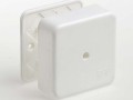 Коробка для кабель-канала белая 80х80х25мм
