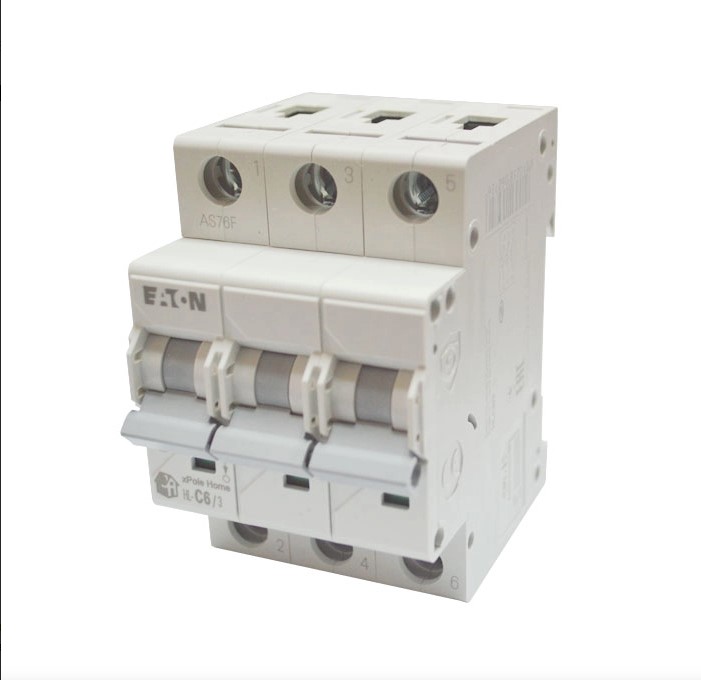 Выключатель автоматический НL-С6/3, 3Р, 6А, хар-ка С, 4,5кА