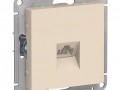 GLOSSA РОЗЕТКА компьютерная RJ45 кат.5E,БЕЖЕВЫЙ