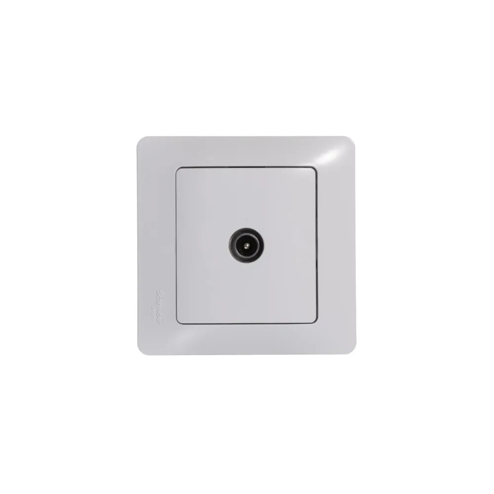 GLOSSA TV РОЗЕТКА оконечная, механизм,БЕЛЫЙ